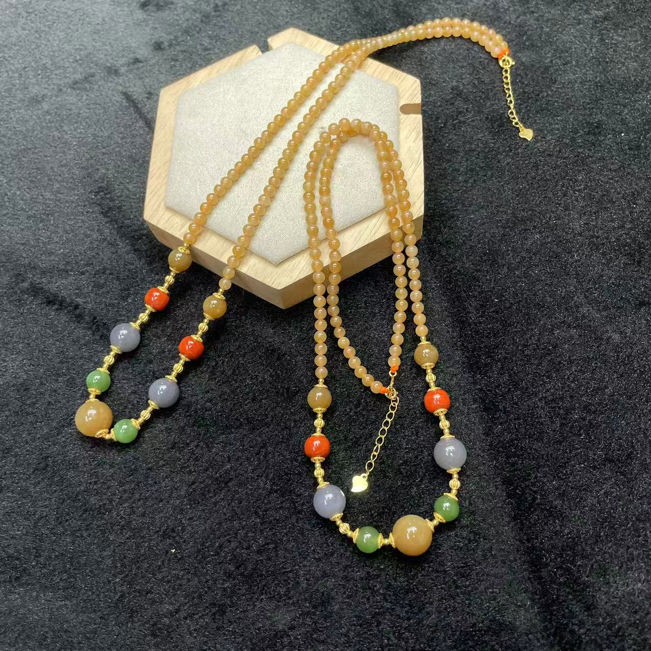 100673T30-3A3-和田玉项链-多样性/发其一