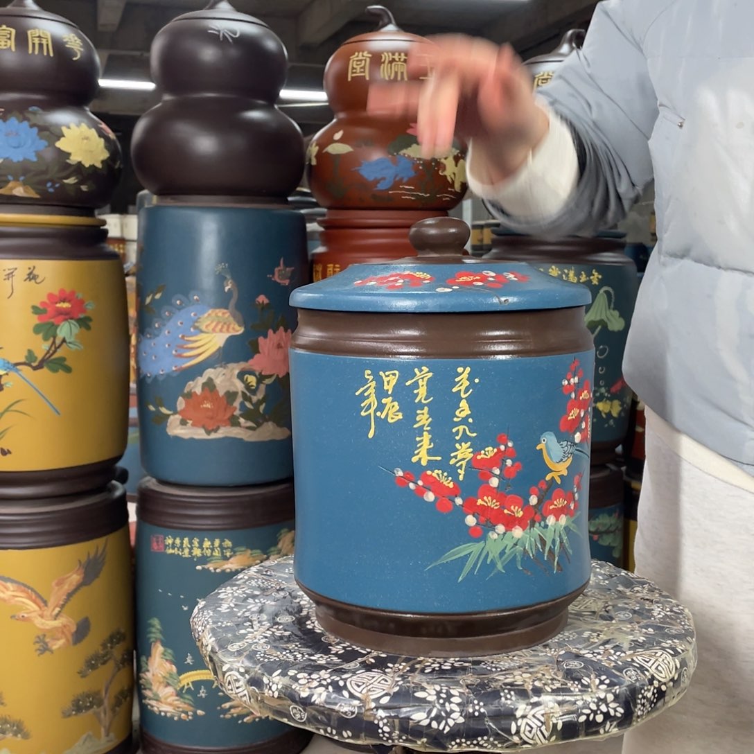 宜兴原矿紫砂茶叶罐