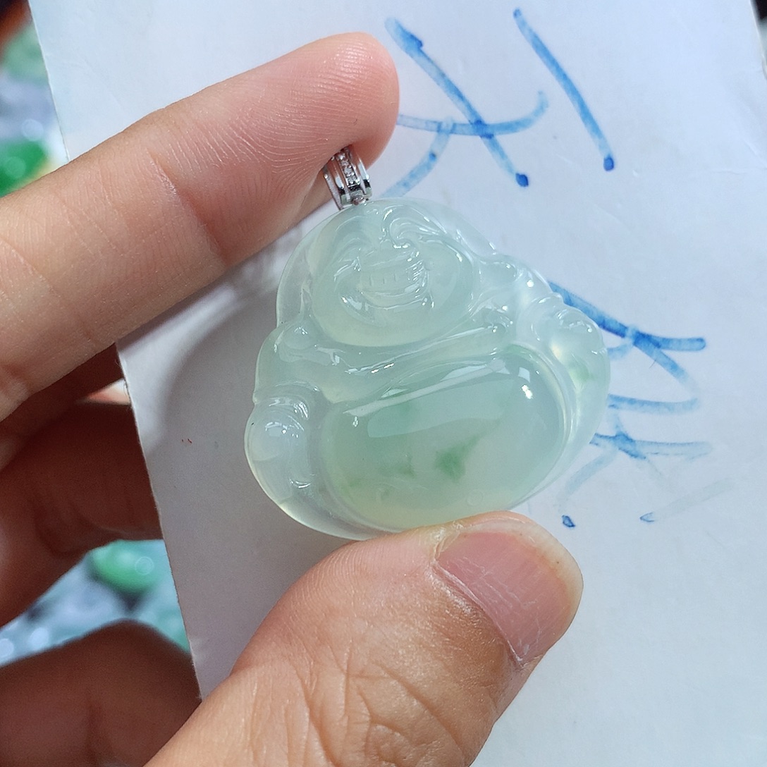 颈饰未镶嵌翡翠佛公