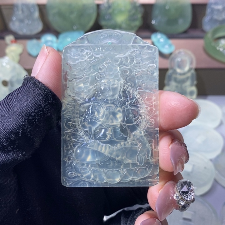 岫玉未镶嵌吊坠吊坠