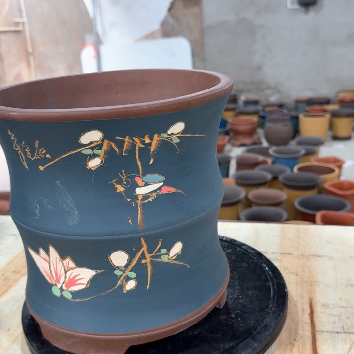 紫砂紫砂花盆vh b b b