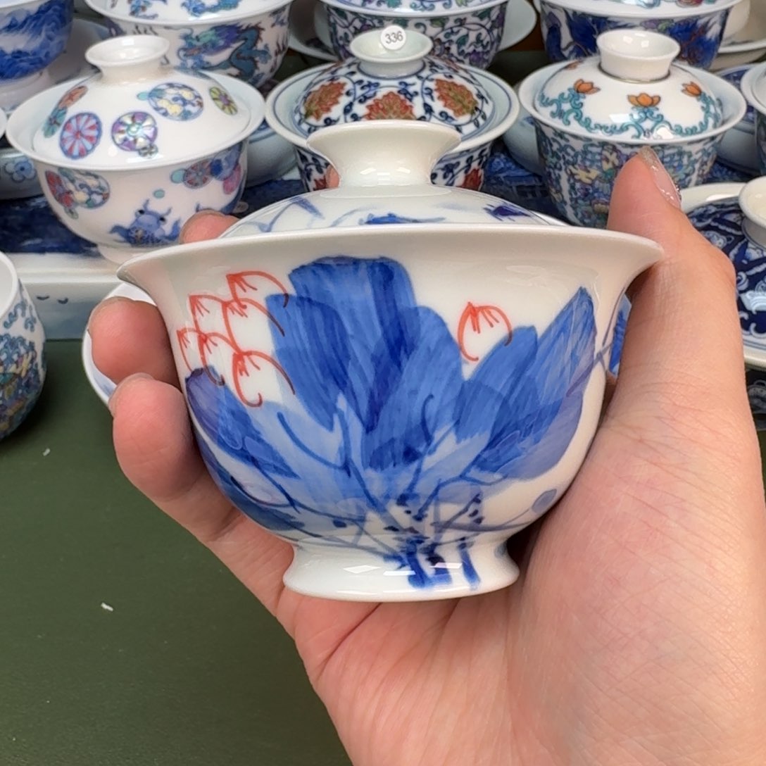 杯景德镇纯手工手绘茶具350