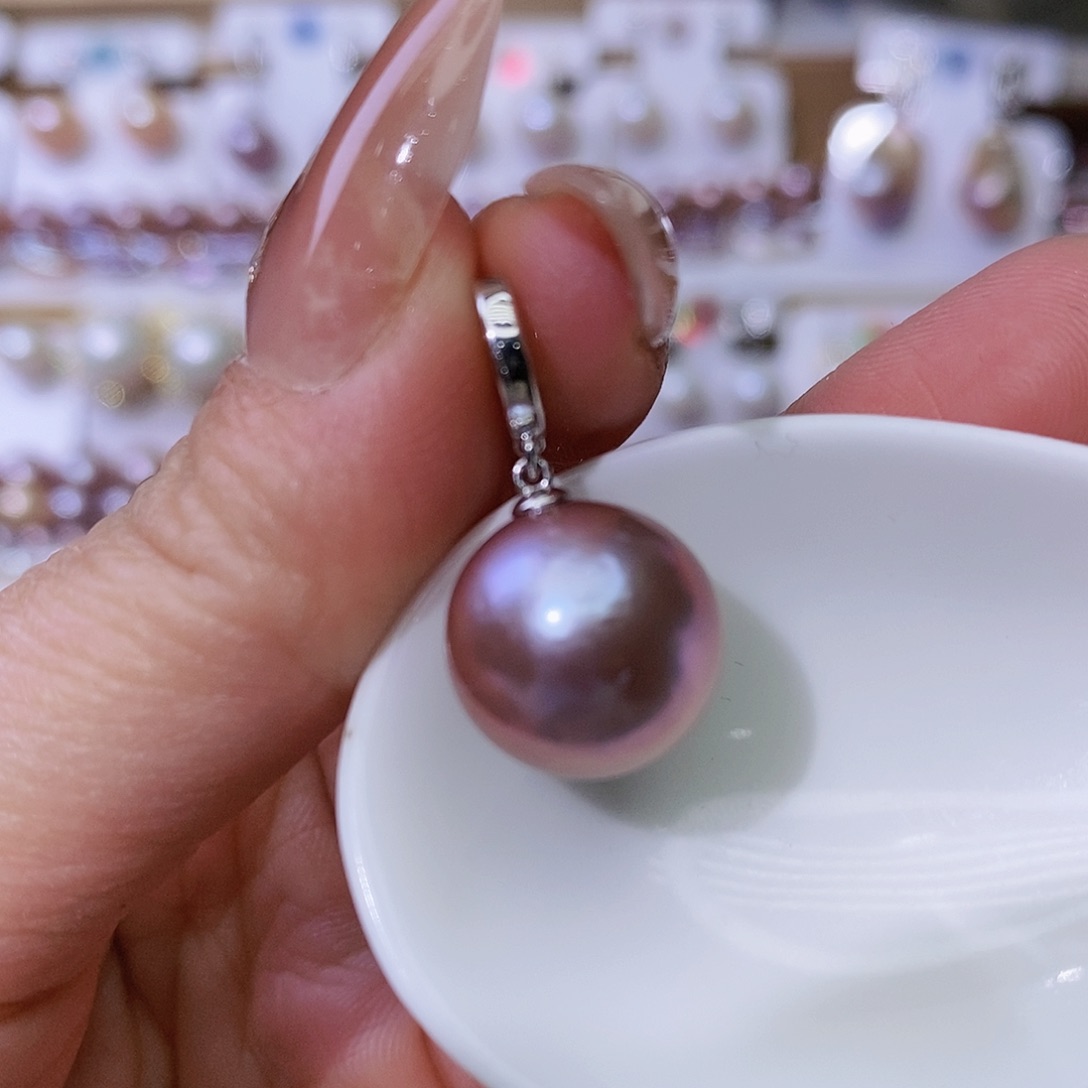 淡水珍珠颈饰银S925镶嵌