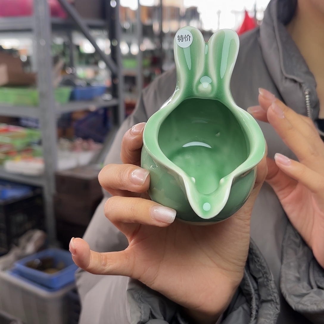 龙泉云间青瓷小米茶器