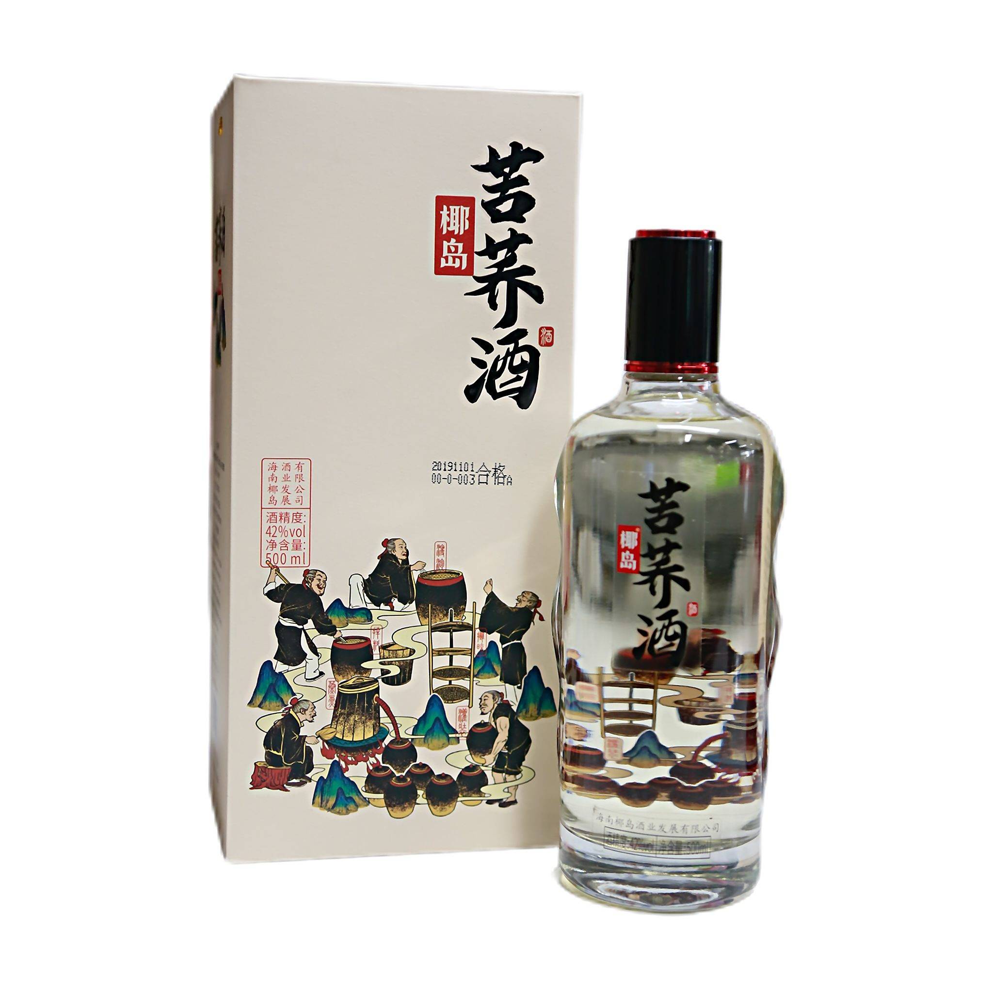 ticify椰岛苦荞酒 2019年 配制酒42度500ml42度500ml