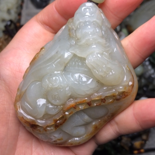 一***贯和田玉未镶嵌把件总价298