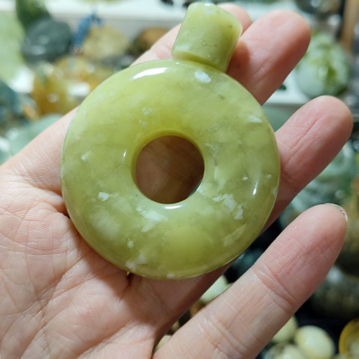 岫玉平安扣未镶嵌