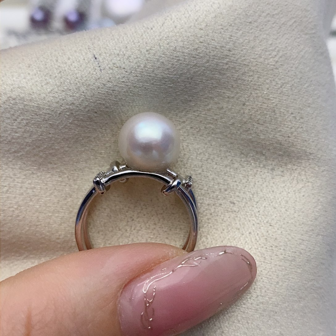 【闪购商品】淡水珍珠戒指银S925镶嵌