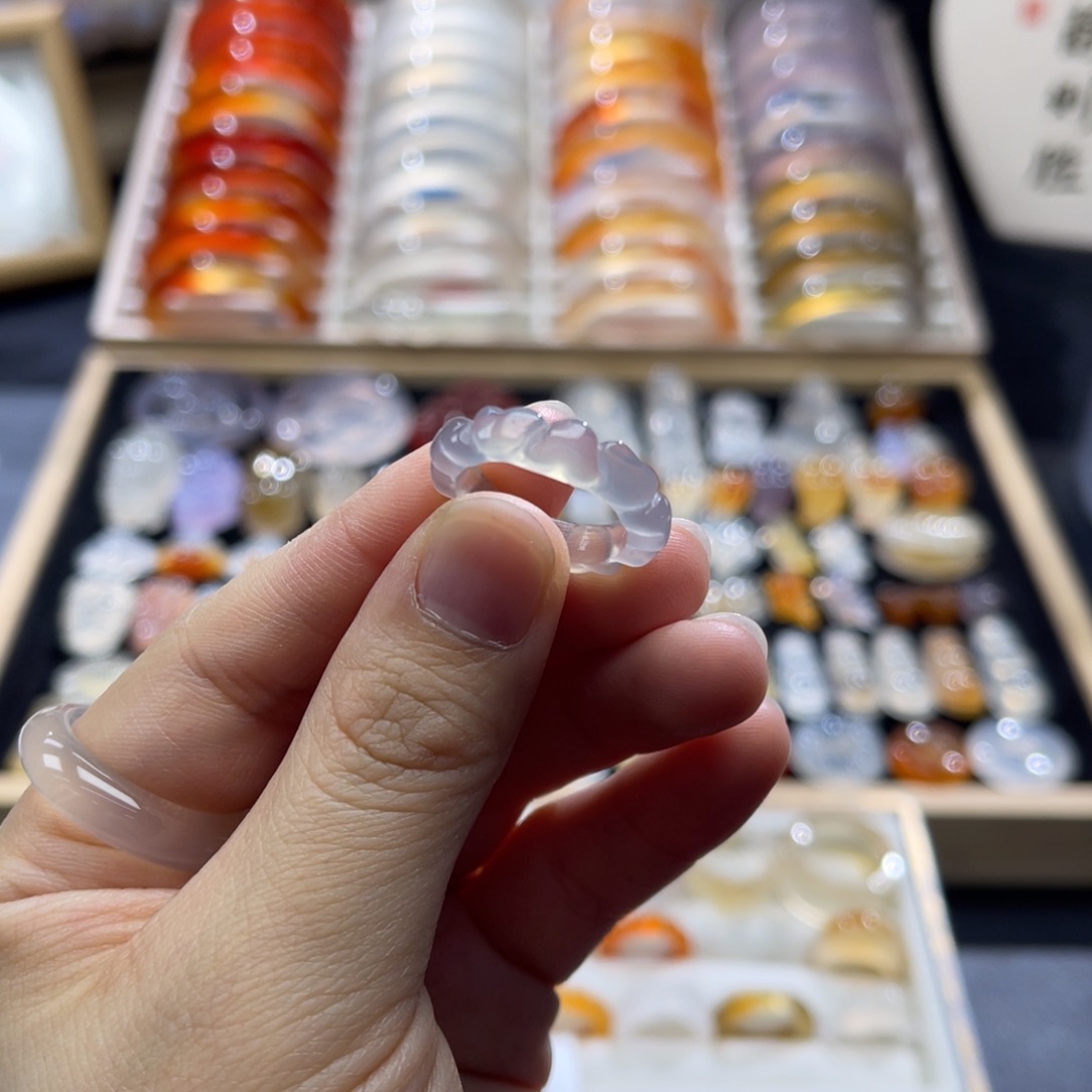 玛瑙/玉髓未镶嵌戒指