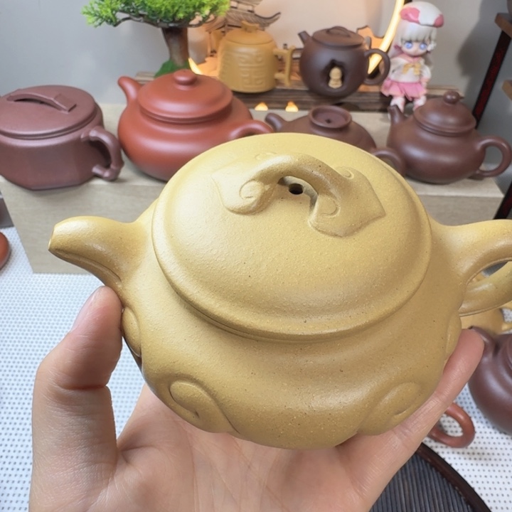 原矿黄金段220cc仿古如意