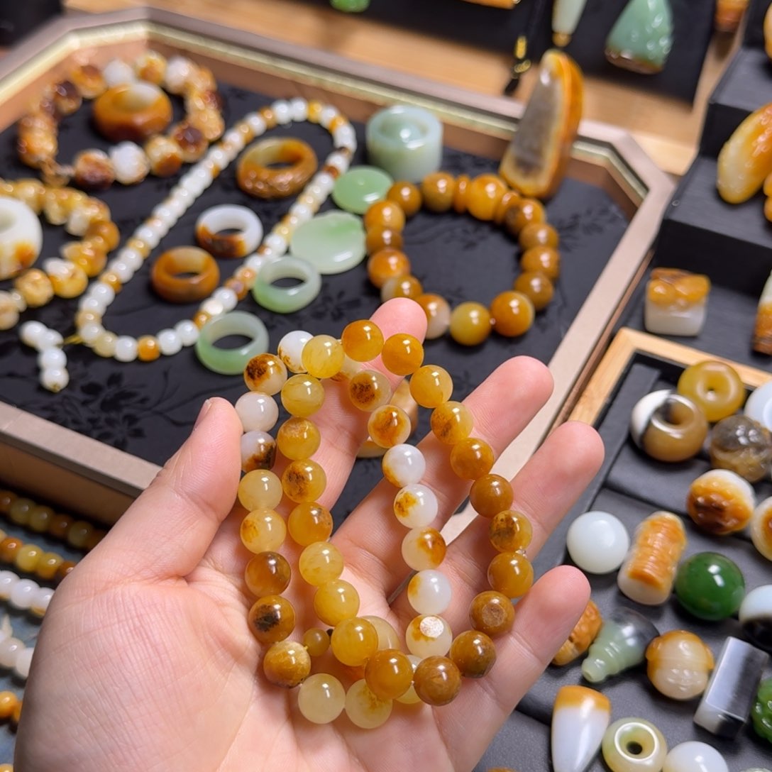 和田玉配饰未镶嵌柳****日