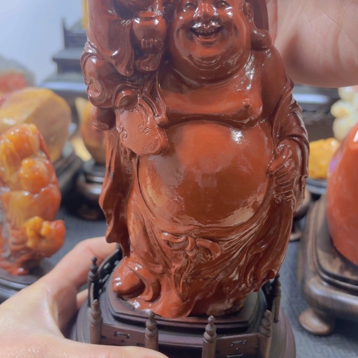 寿山石笑口常开摆件