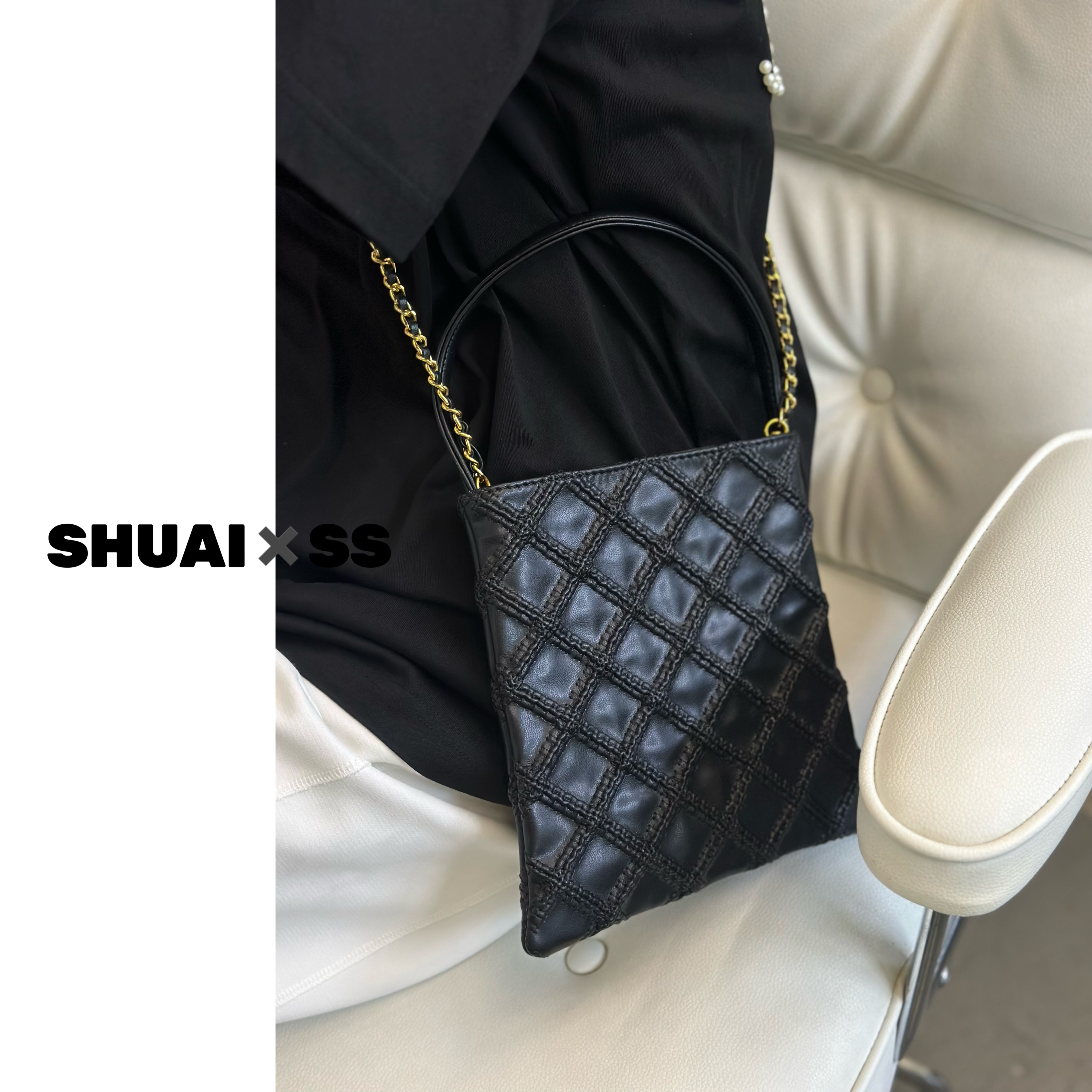 A057-A099【SHUAI】新款时尚设计百搭精致女包小香风