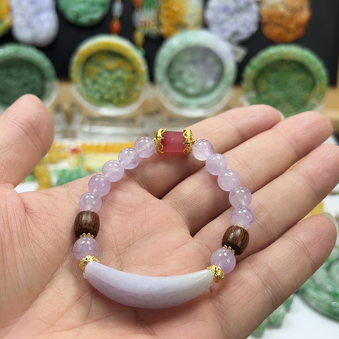 翡翠未镶嵌手链手牌