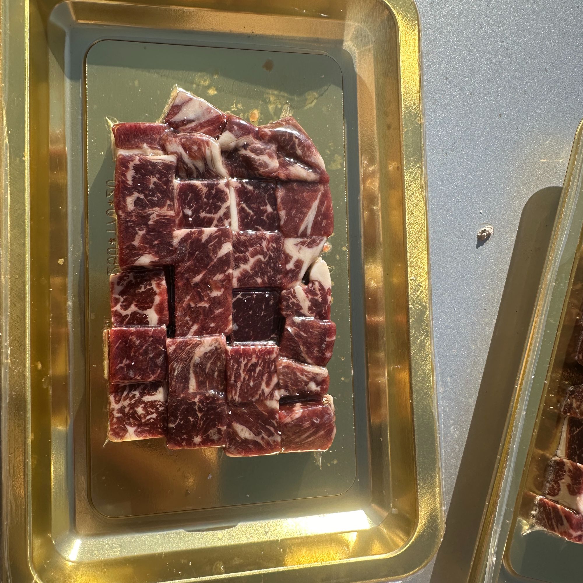 原切和牛牛仔粒 爆炒烤肉食材颜色偏暗微瑕疵介意勿拍