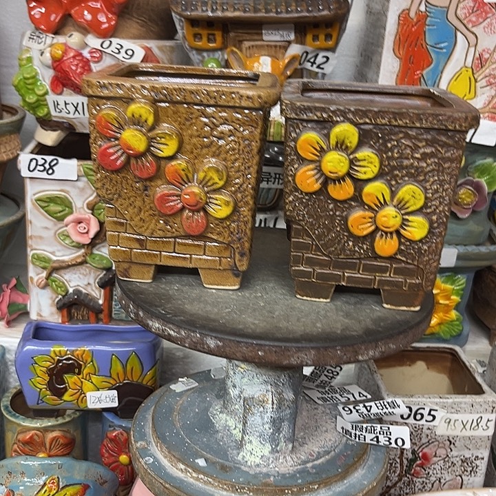 粗陶材质多肉花盆