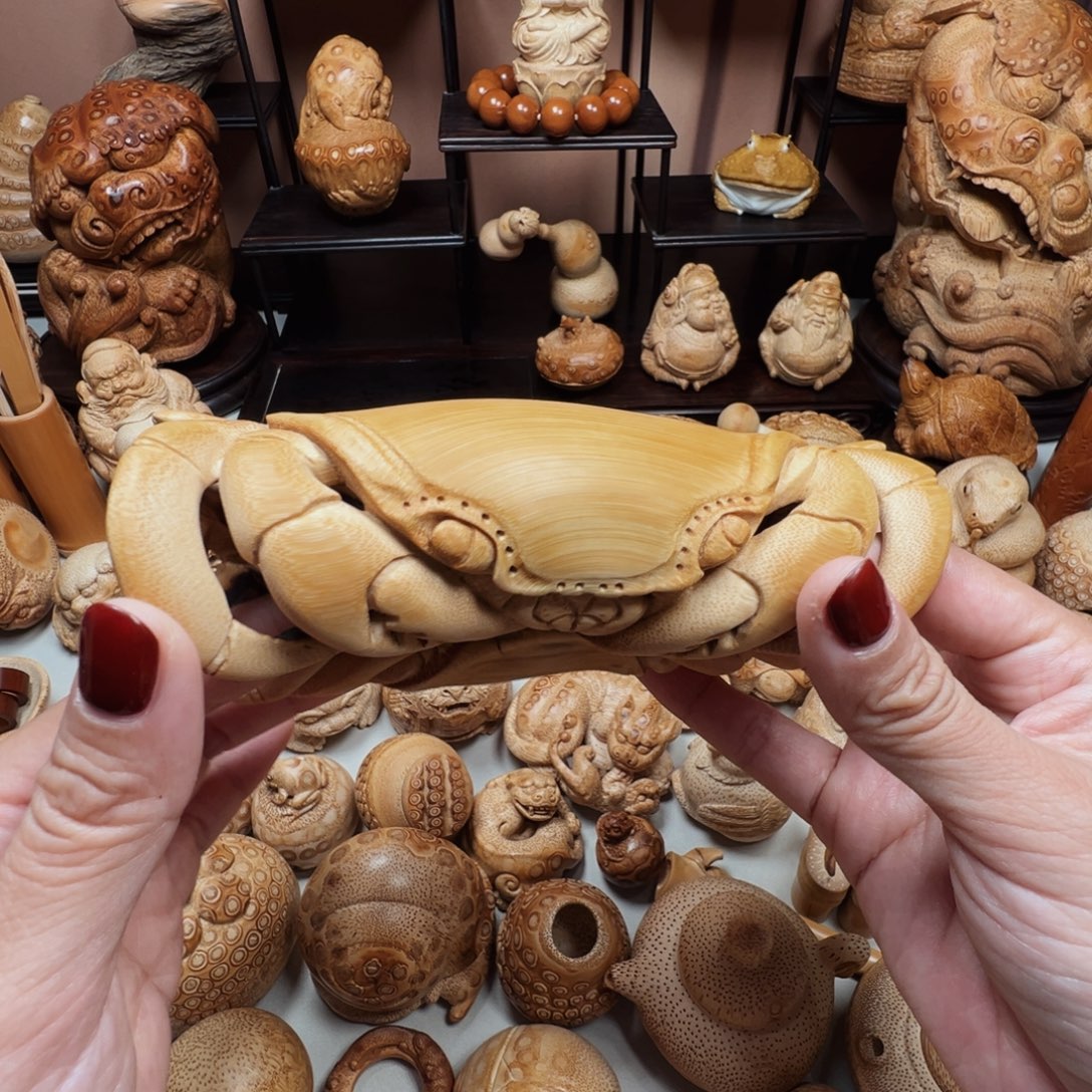 竹***痴竹竹雕玉竹八方来财