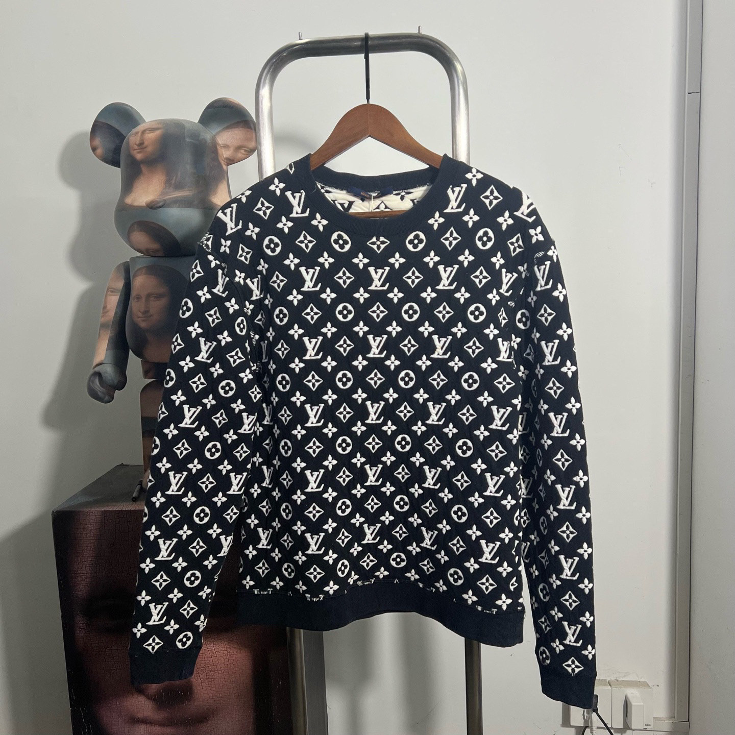 99新 LouisVuitton/路易威登 满印提花卫衣 X2101尺码XS 衣长65 