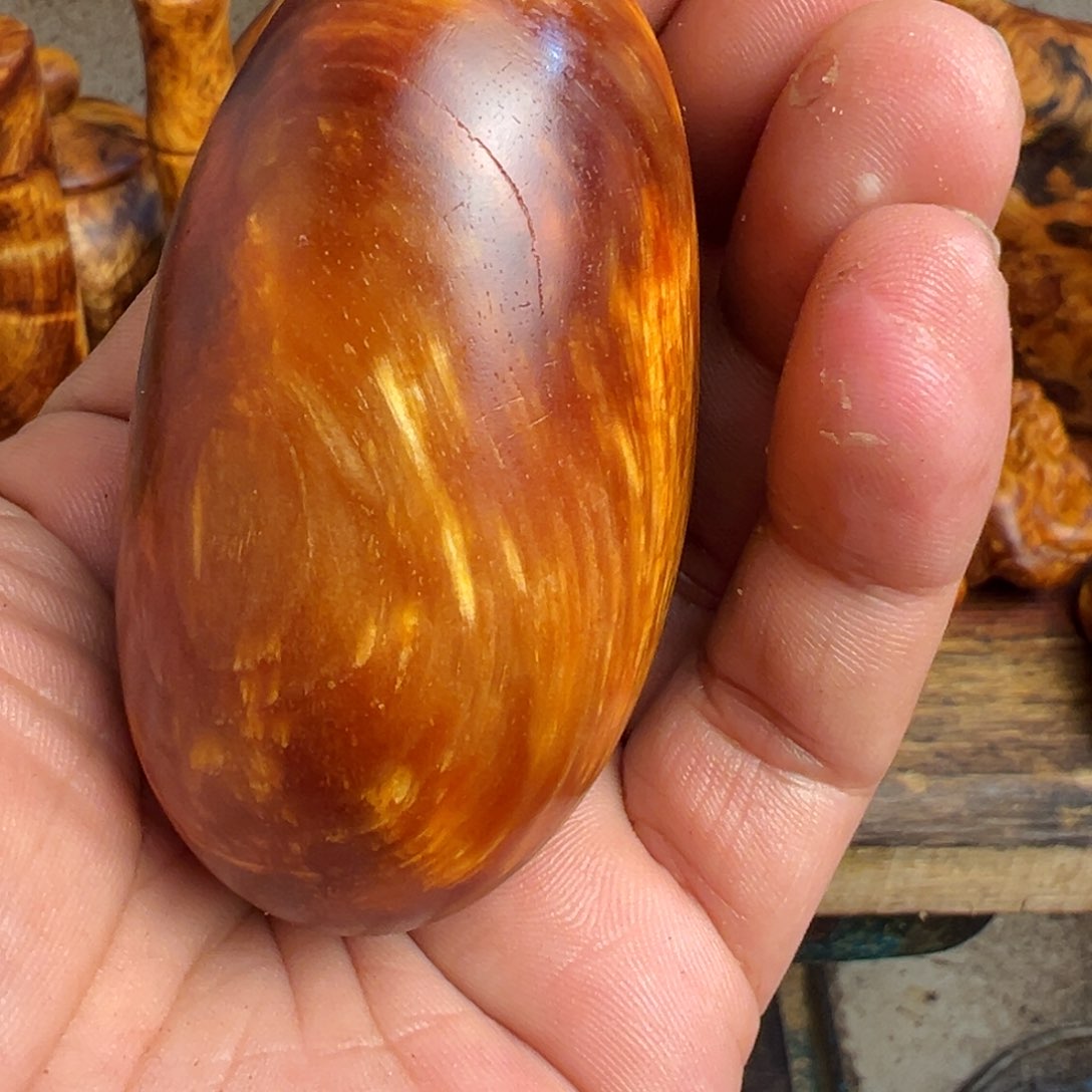 松木（琥珀木）无事牌微瑕裂