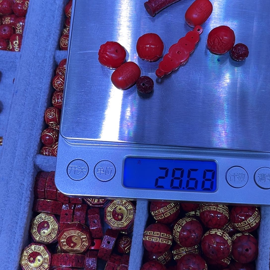 天然辰砂朱砂配饰28.7克