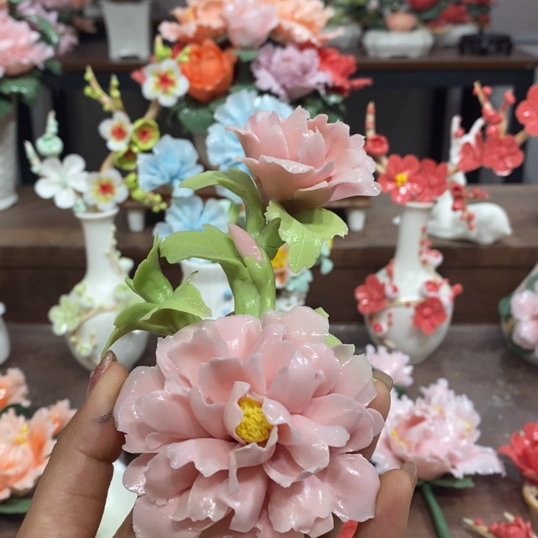 瓷片陶瓷工艺品摆件