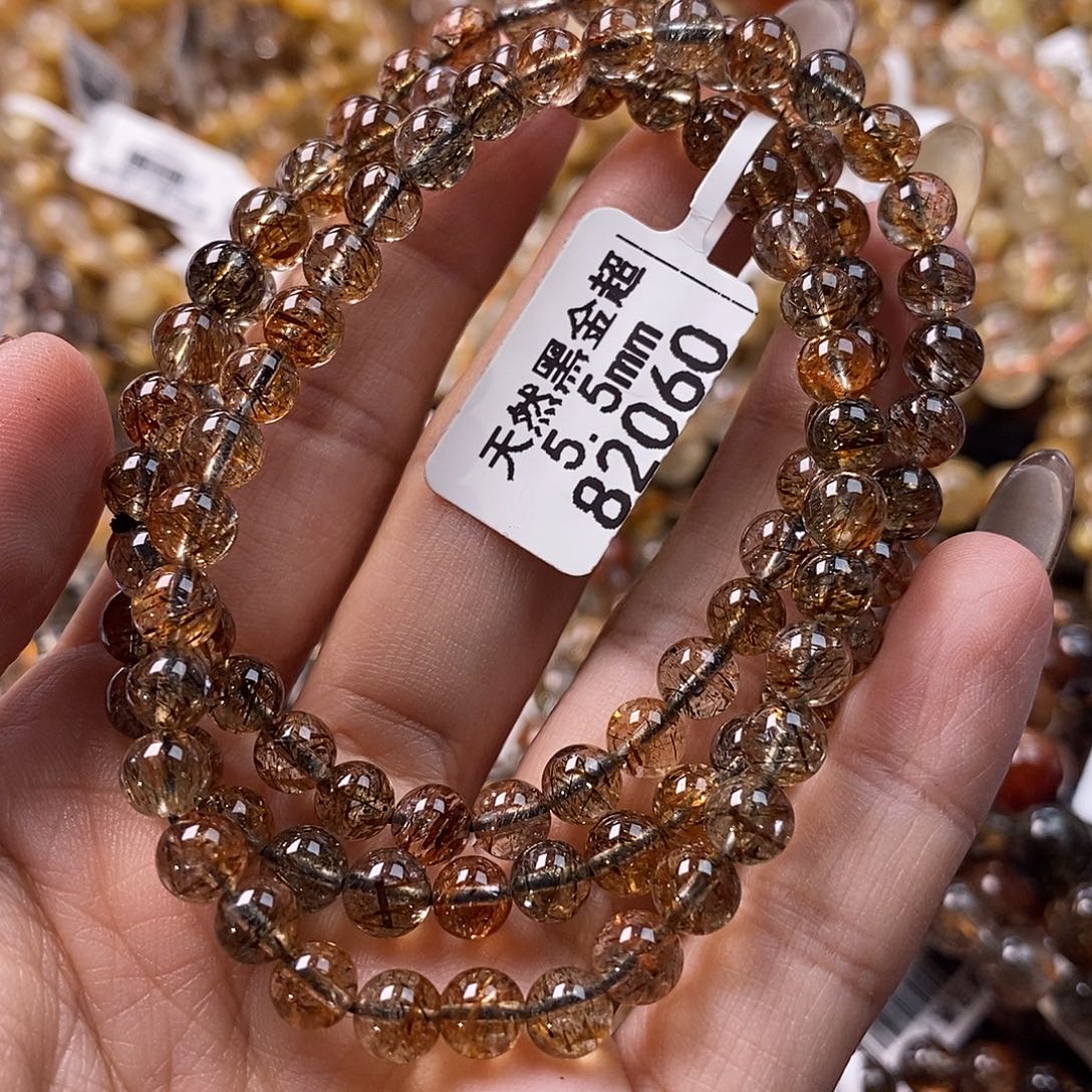 未镶嵌水晶手链水