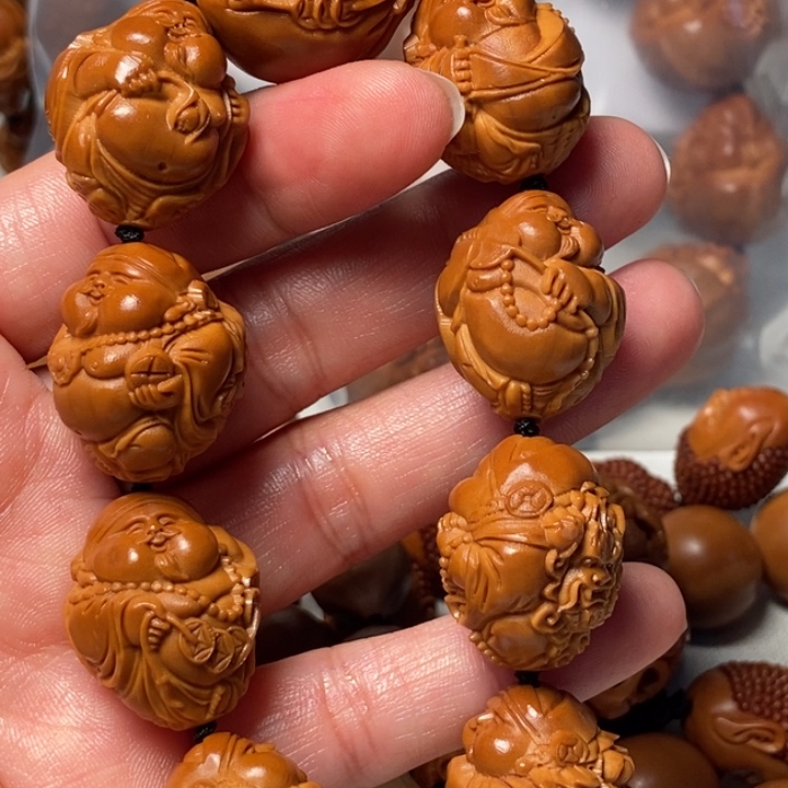 橄榄核手串/手链崔*瑞兽财神
