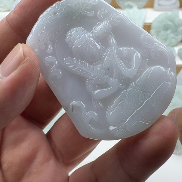 翡翠未镶嵌颈饰天然缅甸A货翡翠