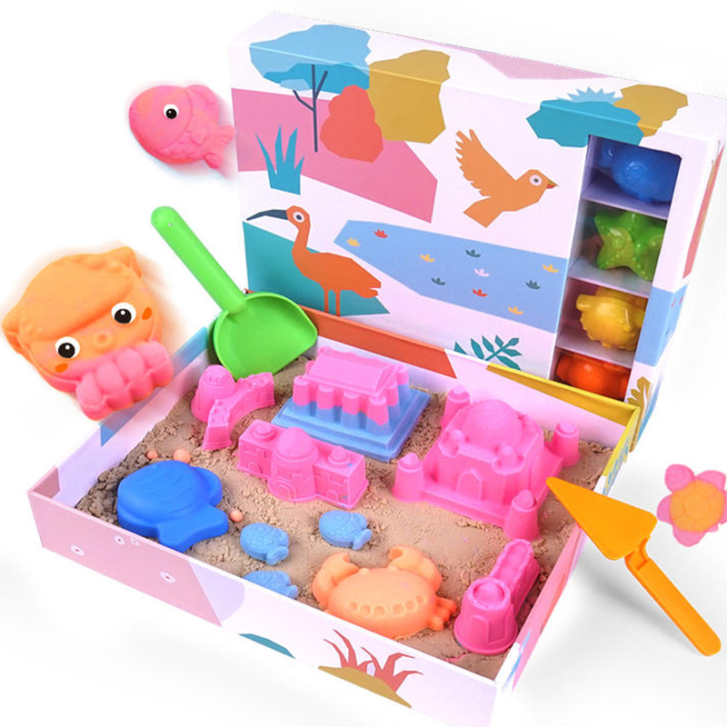 彩色造型沙豪华礼盒适合3岁以上