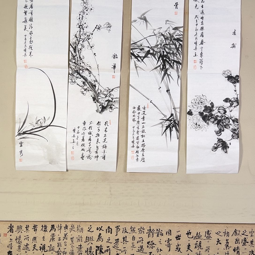 国画149 花鸟在此鸣叫时还要一