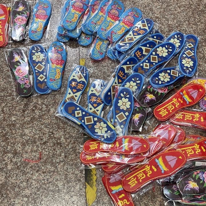 便携款棉印花微瑕鞋店44码三双