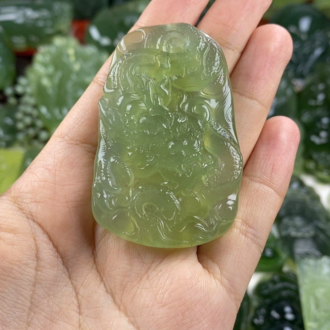 岫玉挂件未镶嵌挂件
