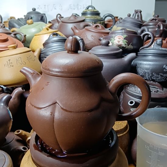 茶壶紫砂宜兴原矿老底槽青柴烧手工顾氏550cc紫砂壶