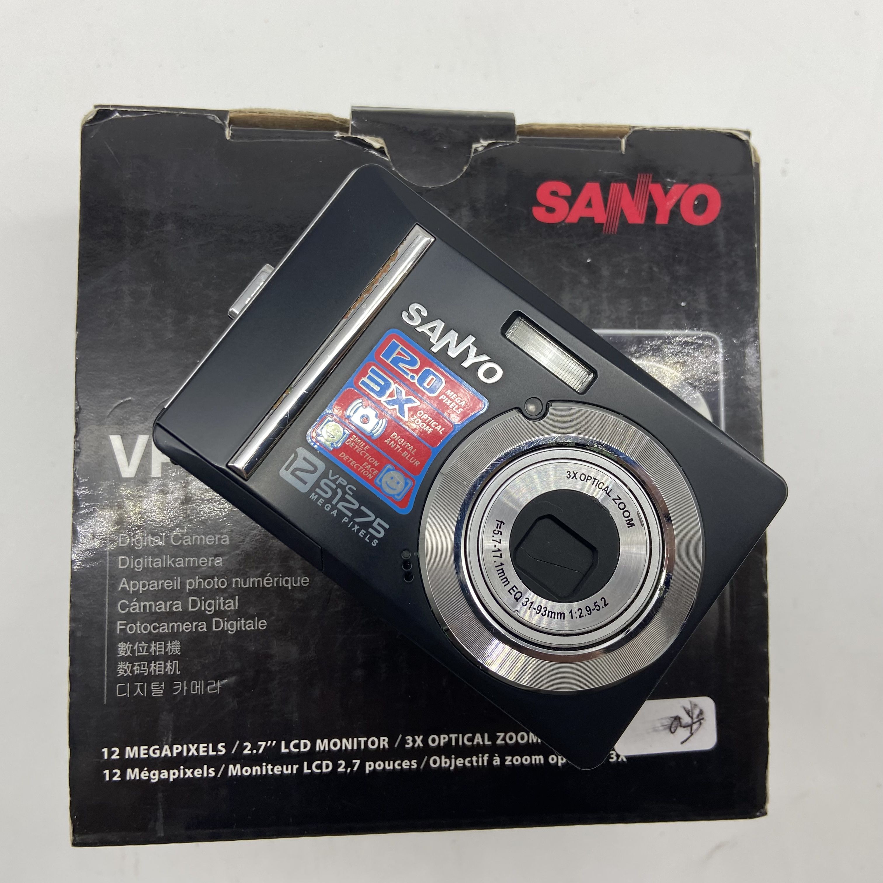 95新  三洋S1275 1200万像素 3倍光学变焦（no退no换）