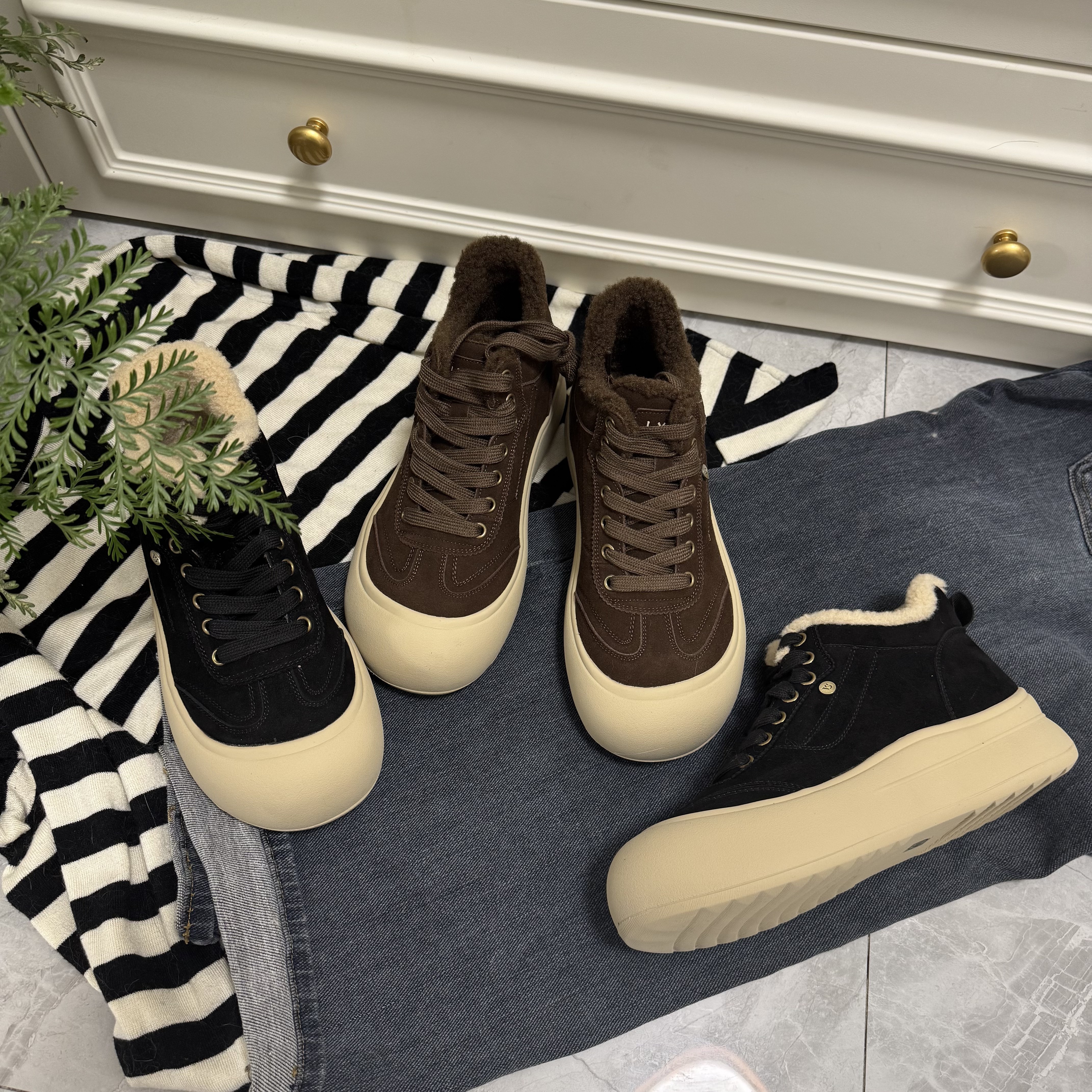 冰冰大码女鞋（40-43码）休闲鞋棉鞋199-2