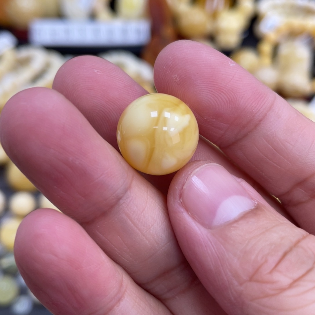 琥珀珠宝奇石未镶嵌15.4mm