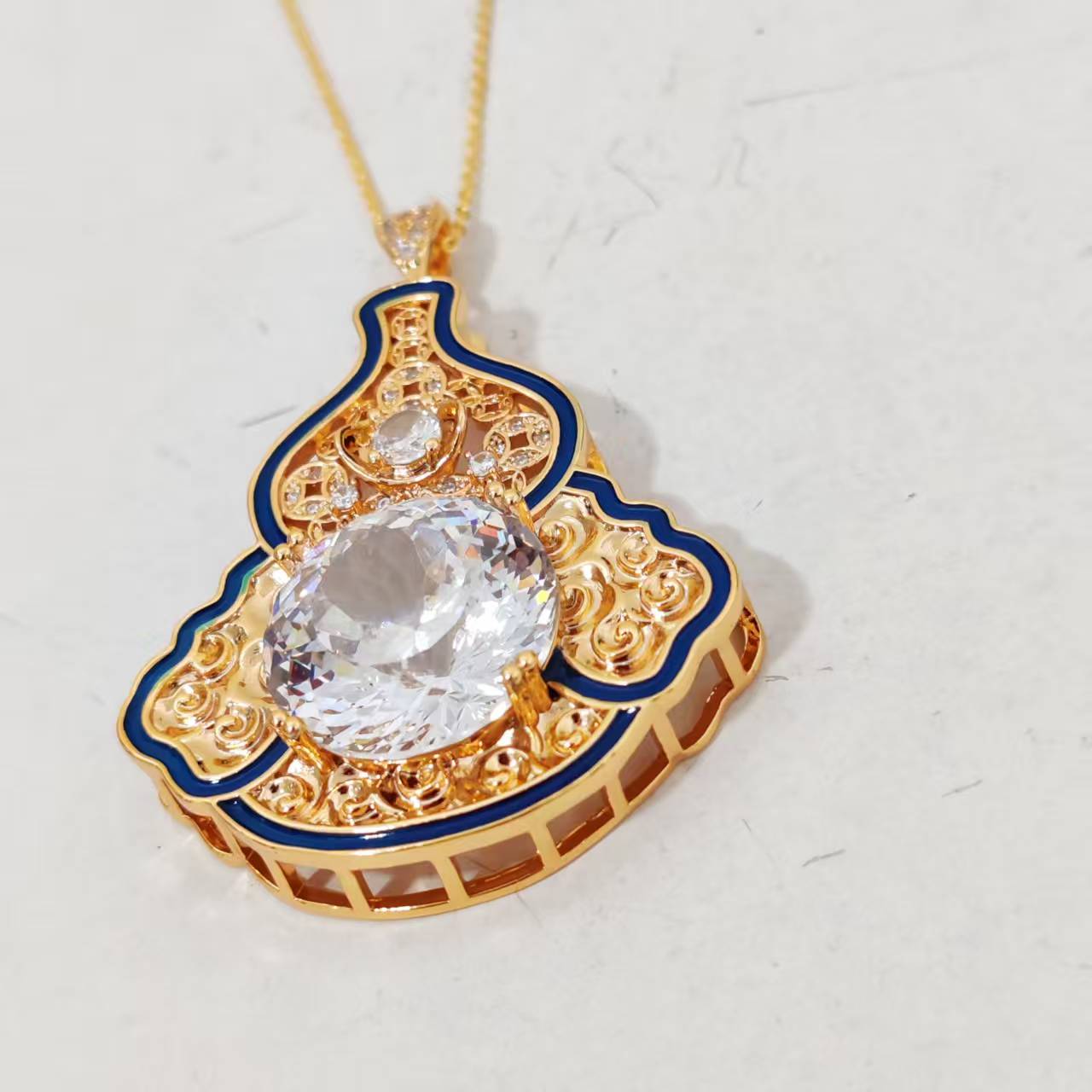 非金属珐琅吊坠  轻奢时尚气质百搭精致精美吊坠ZXS13170134