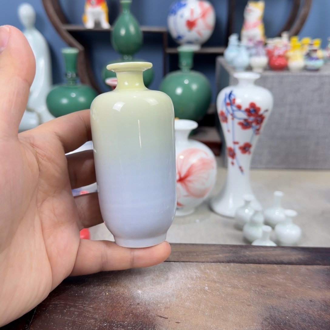 陶瓷手工小花器摆件