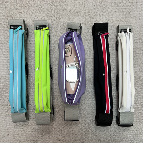 【亏米引流】可放大屏手机防水运动速干反光条腰包