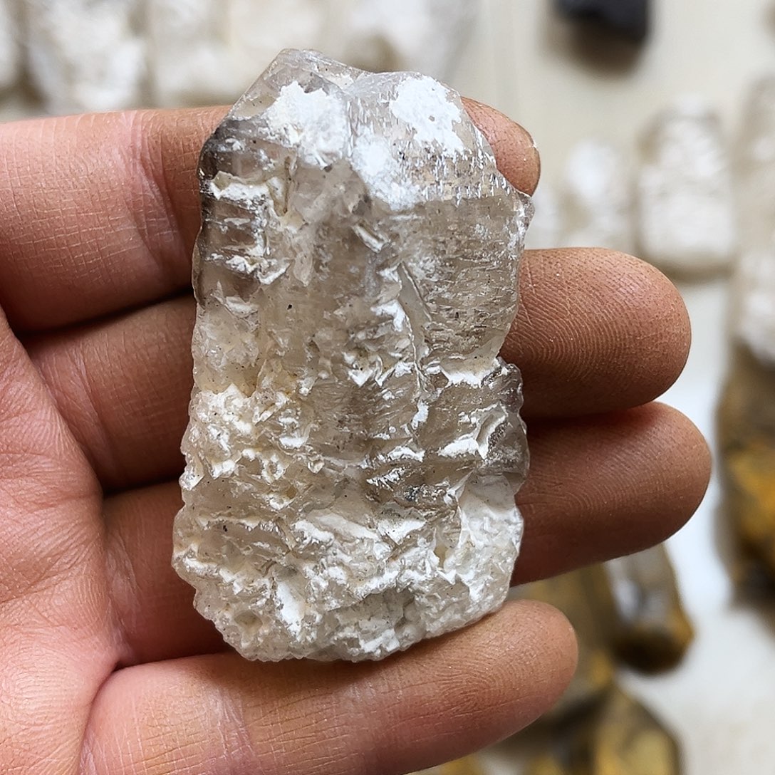 水晶珠宝半成品未镶嵌尼泊尔白泥涅槃