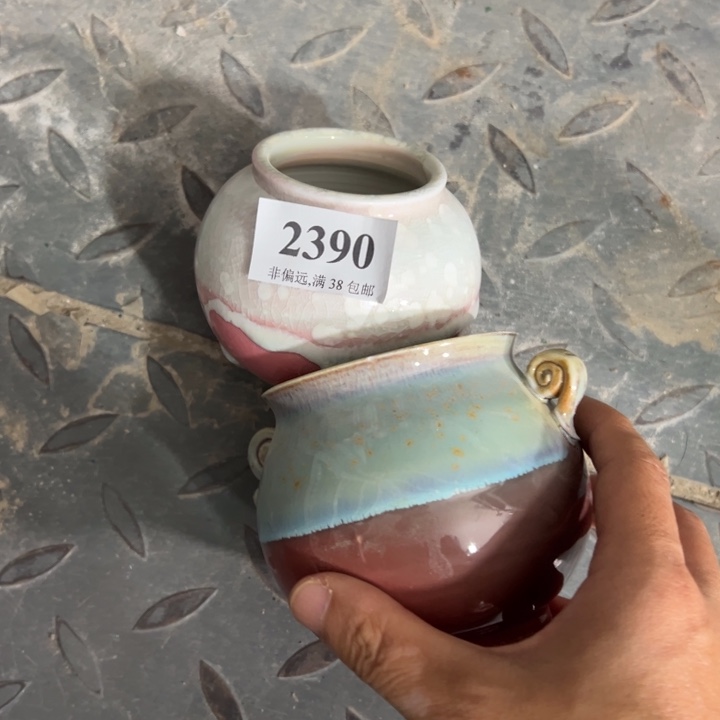瑕疵活动价满30包邮景德镇手工花盆z