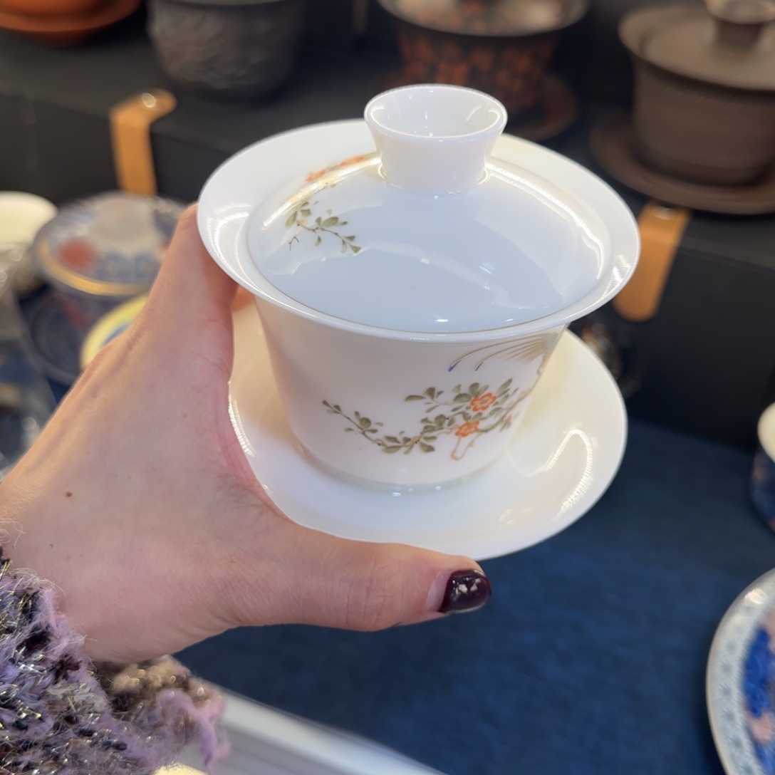 陶景德陶瓷盖碗茶具
