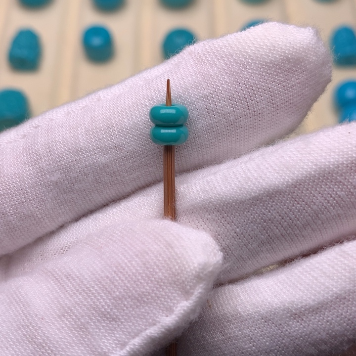 未镶嵌绿松石绿松石面包圈5.7