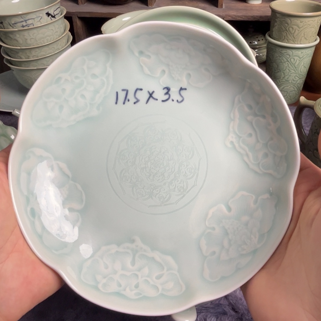 瓷大唐春花口盘特价