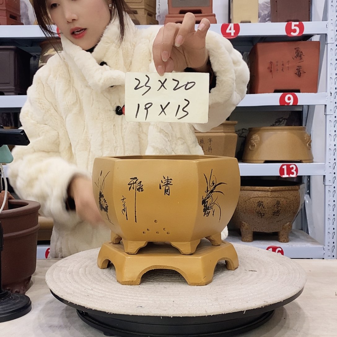 紫砂花盆紫砂花盆