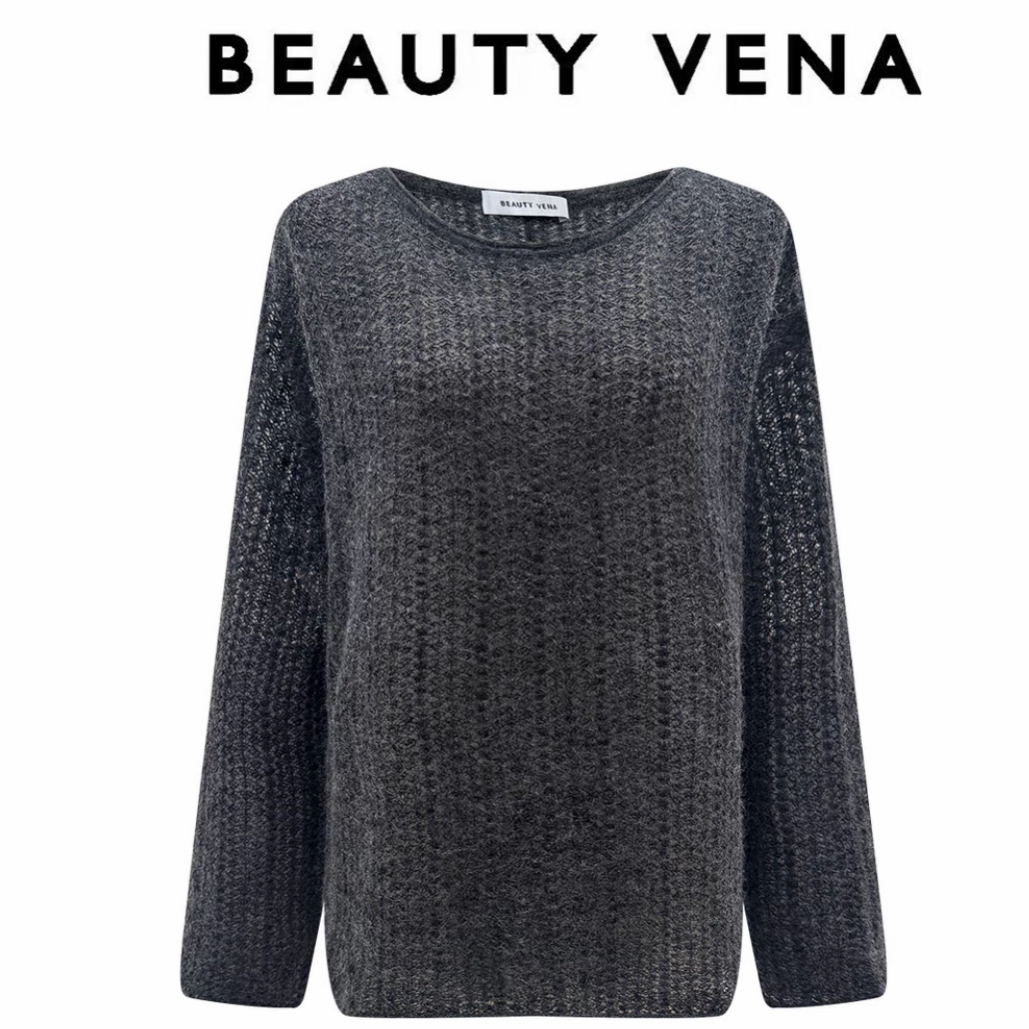 BEAUTY VENA时尚英伦风镂空毛针织衫AW5WLTS001