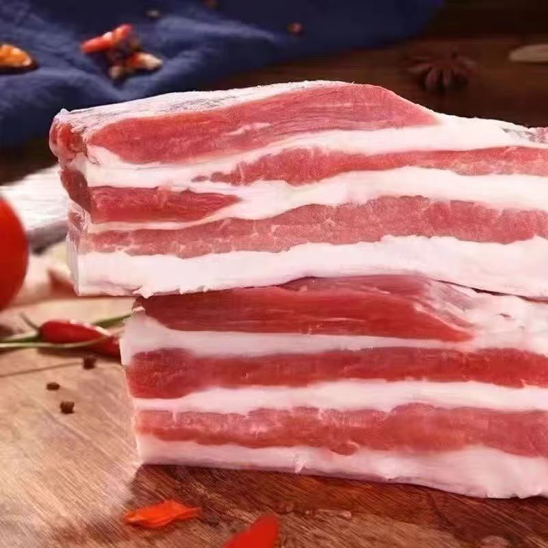 精品五花肉【 拍6斤送4斤】到手整箱共10斤农家土猪五花肉肥瘦相间N