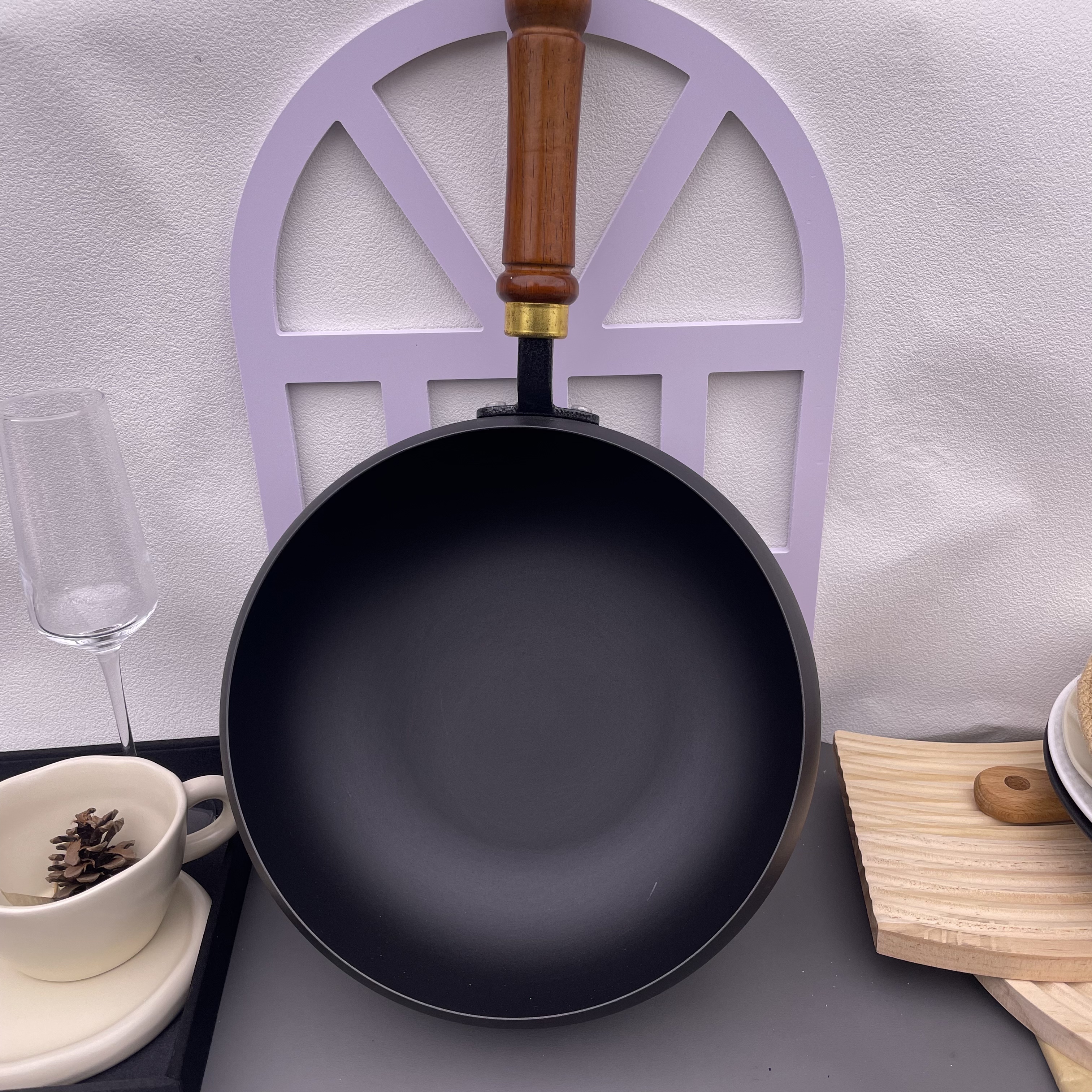 章牌24cm大肚铁锅1个家用厨房必备轻奢现代高【汤家限定】