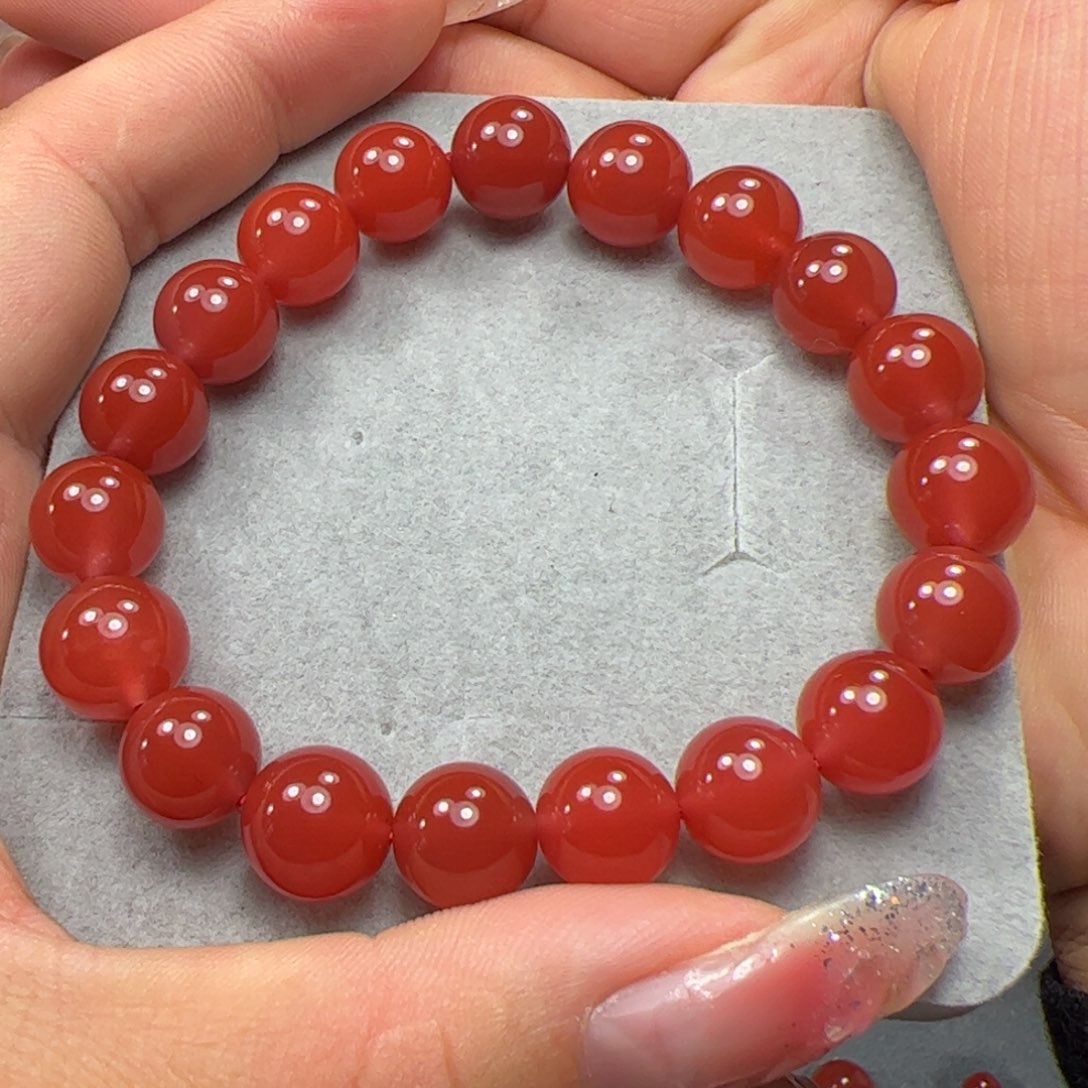 南红玛瑙手串未镶嵌