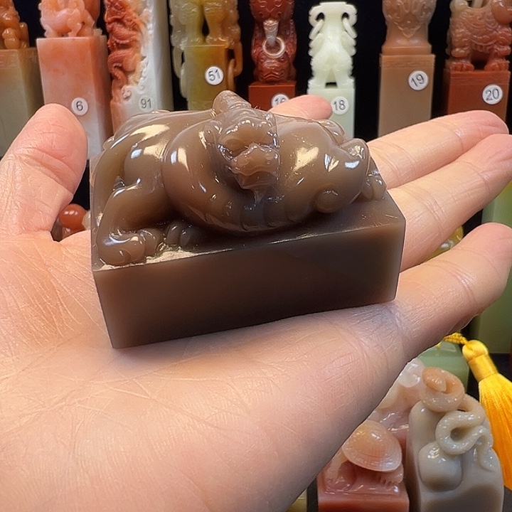 寿山石印石寿山石手工雕刻